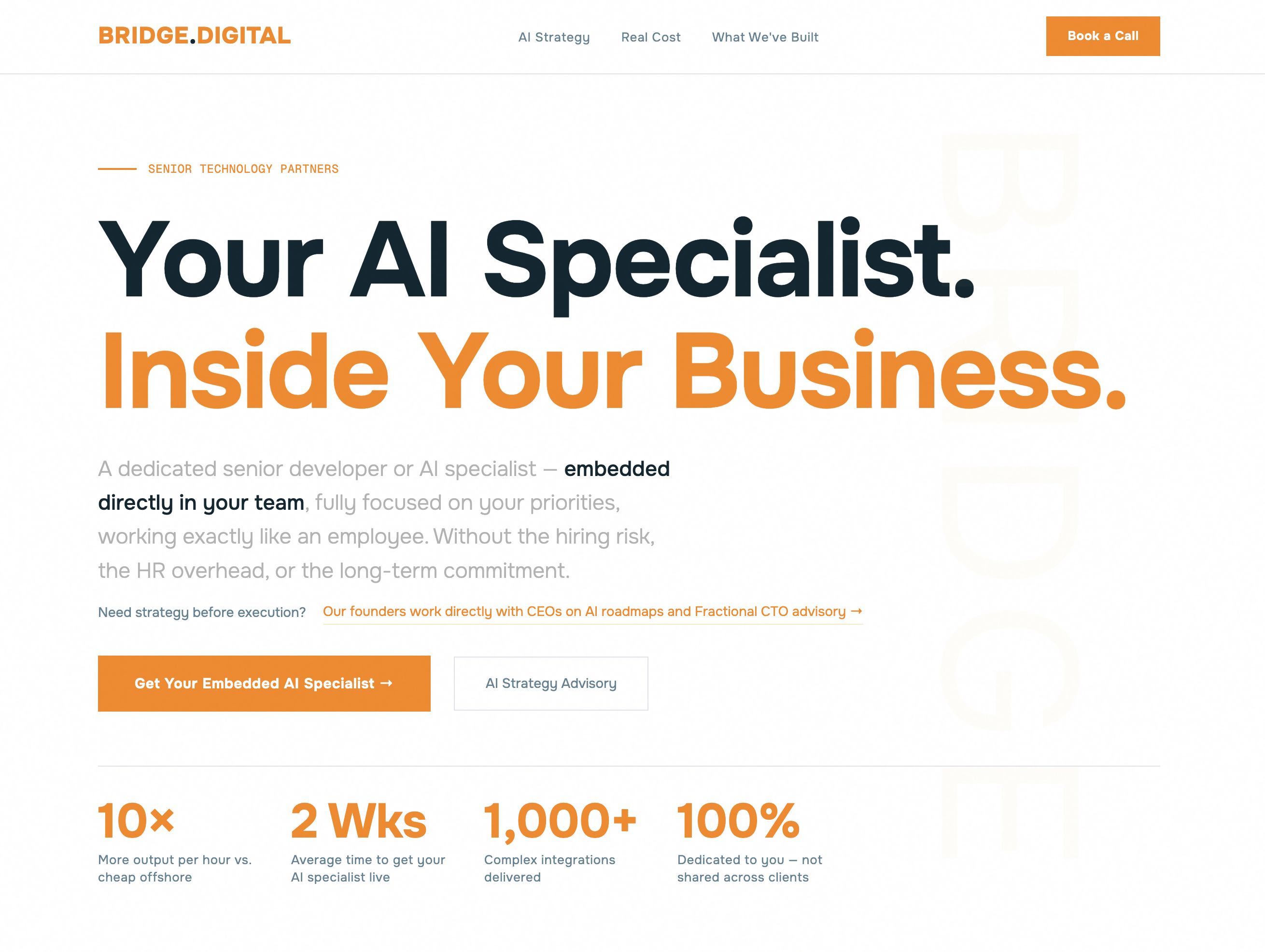 Bridge Digital | AI Pod Engineers Embedded In Your Business